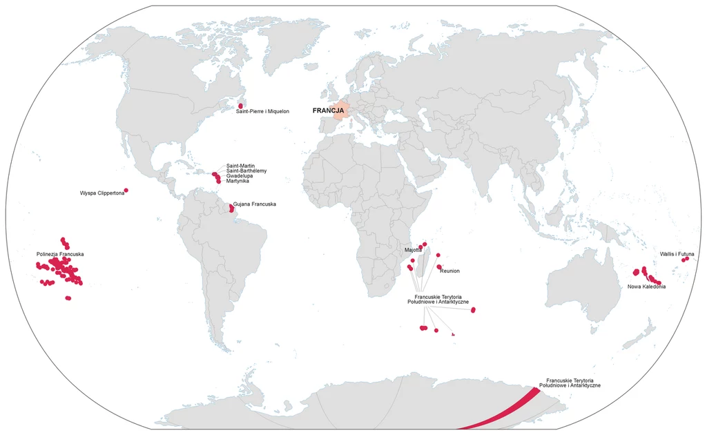 Francja i terytoria zamorskie.