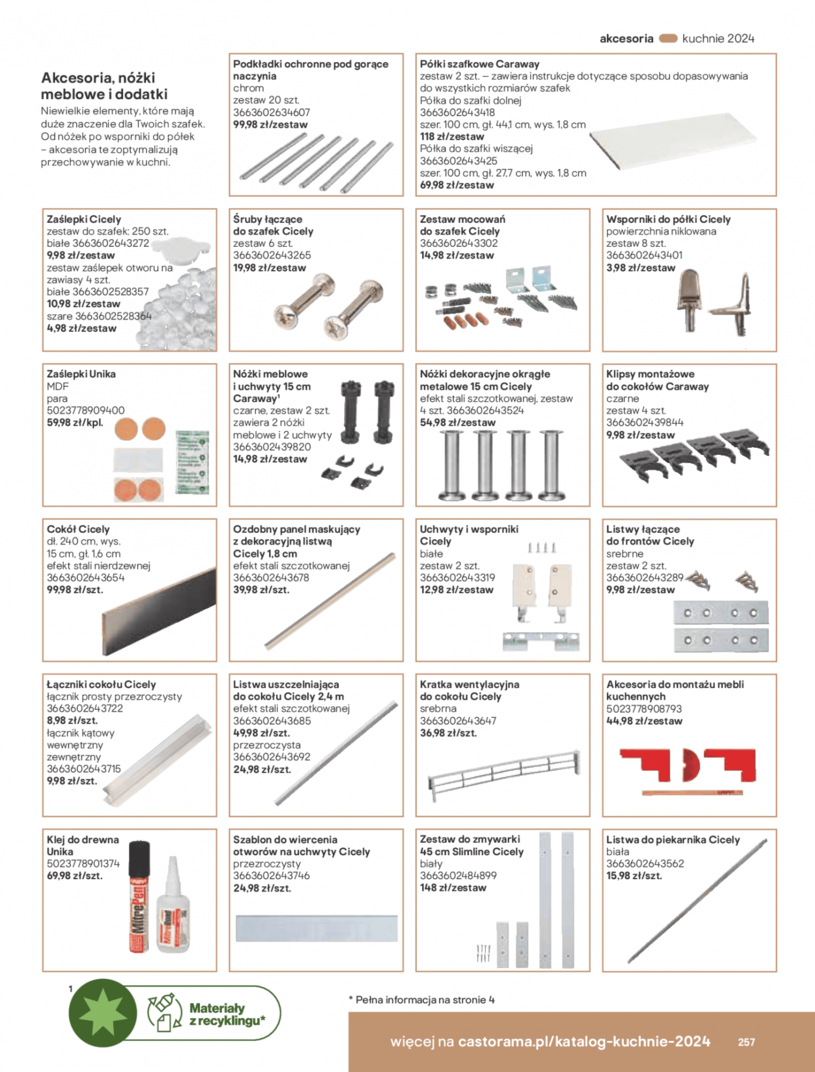 Gazetka: Kuchnie Castoramy projektu Doroty Szelągowskiej!  - strona 257