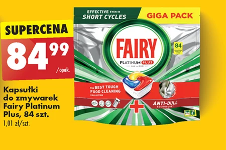 Fairy Platinum Plus Cytryna Tabletki do zmywarki All In One, 84 tabletek