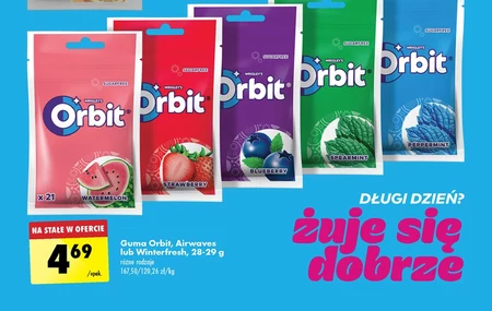  Orbit Bubblemint Bezcukrowa guma do żucia 29 g (21 sztuk)