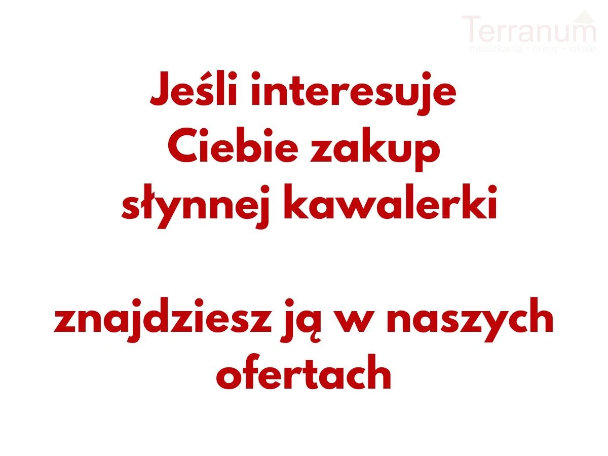 Kolejna grafika z ogłoszeniu słynnej już kawalerki w Warszawie.