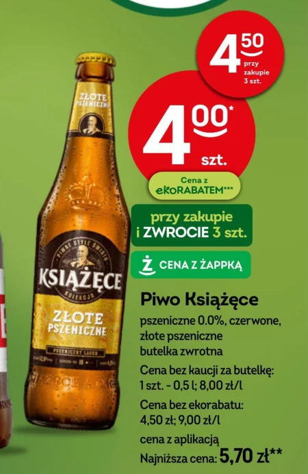Książęce Złote Pszeniczne Piwo 500 ml