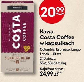 COSTA COFFEE Signature Blend Espresso Kawa w kapsułkach 57 g (10 x 5,7 g) niska cena