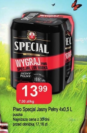 Specjal Jasny Pełny Piwo 4 x 500 ml niska cena