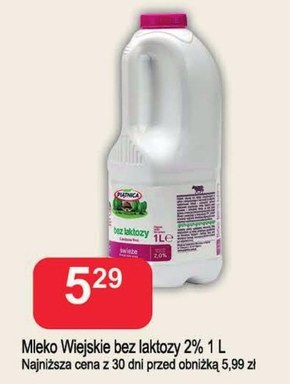Mleko bez laktozy Piątnica niska cena