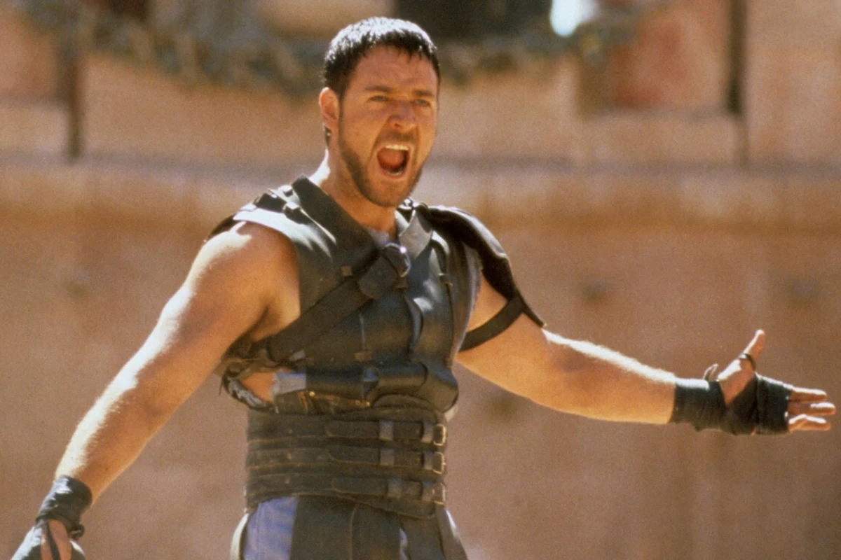 Russell Crowe w scenie z kultowego "Gladiatora" Russell Crowe w scenie z kultowego "Gladiatora"