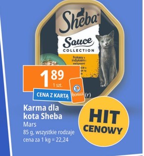 Sheba Sauce Collection Mokra karma dla dorosłych kotów z cielęciną w jasnym sosie 85 g niska cena