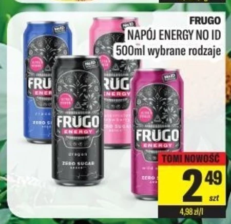 Frugo Energy Wild Cherry Gazowany napój energetyzujący 500 ml