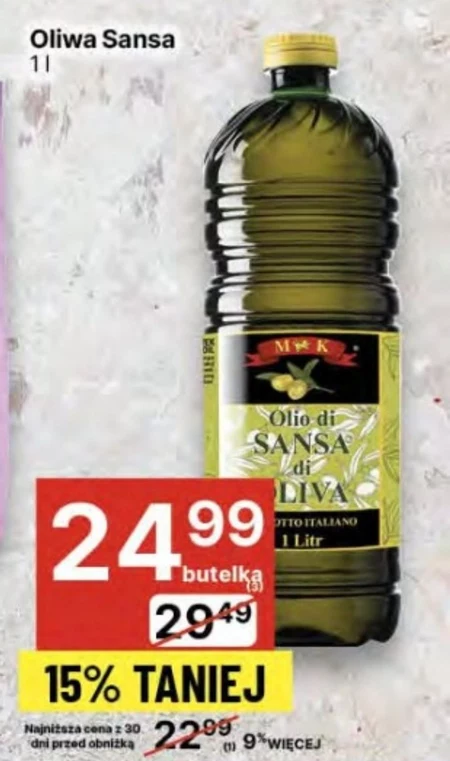 Oliwa z oliwek Sansa