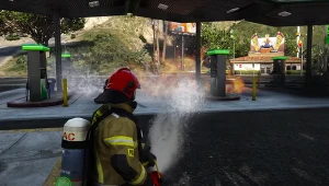 Polscy strażacy w akcji. Tym razem przy pożarze sklepu w grze GTA 5