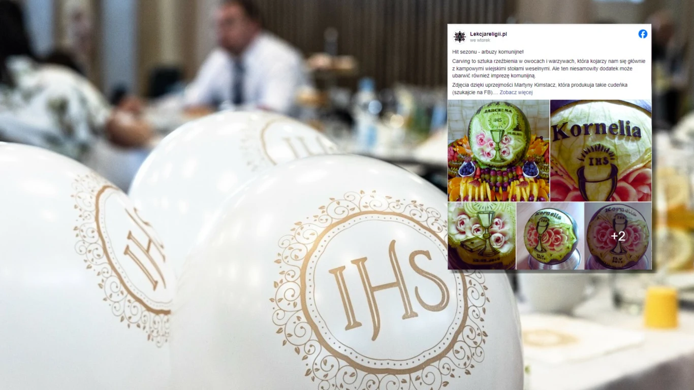 Rzeźbiony arbuz hitem tegorocznych imprez komunijnych Rzeźbiony arbuz hitem tegorocznych imprez komunijnych