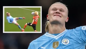 Erling Haaland znokautował rywala i... zdobył gola