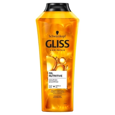 Gliss Oil Nutritive Odżywczy szampon do włosów przesuszonych i nadwyrężonych 400 ml - 0