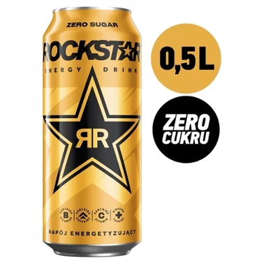 Rockstar Gazowany napój energetyzujący bez cukru 500 ml - 0