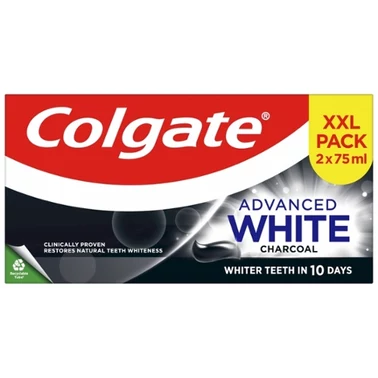 Pasta do zębów Colgate Advanced White Charcoal z aktywnym węglem 2x75ml - 2