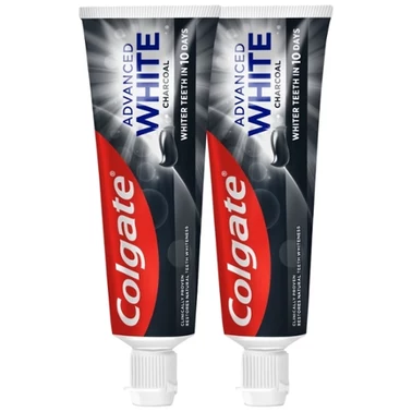 Pasta do zębów Colgate Advanced White Charcoal z aktywnym węglem 2x75ml - 0