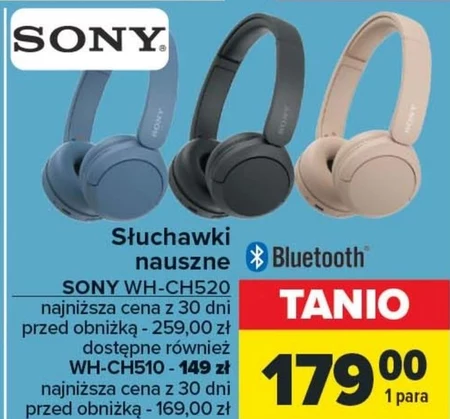 Słuchawki bluetooth Sony