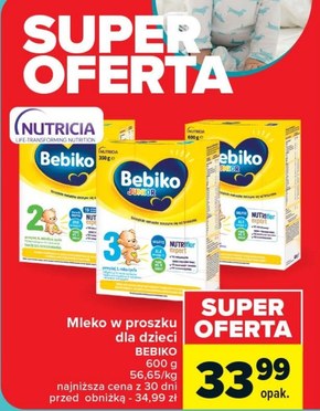 Bebiko Junior 3 Odżywcza formuła na bazie mleka dla dzieci powyżej 1. roku o smaku waniliowym 600 g niska cena