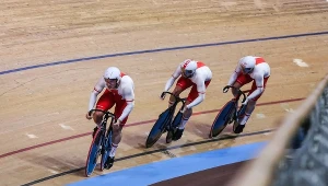 Drużyna polskich sprinterów w kolarstwie torowym. Rok 2020.