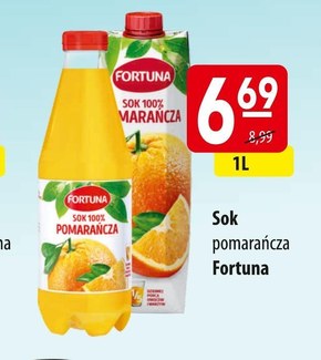 Fortuna Sok 100% pomarańcza 1 l niska cena