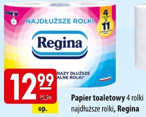 Regina Najdłuższe Rolki Papier toaletowy 4 rolki niska cena