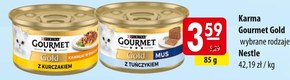 Gourmet Gold Karma dla kotów mus z tuńczykiem 85 g niska cena