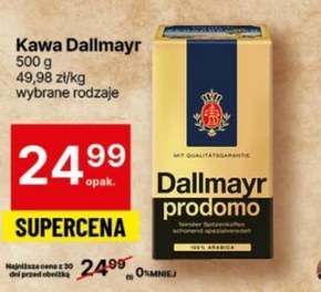 Dallmayr Prodomo Kawa mielona 500 g niska cena