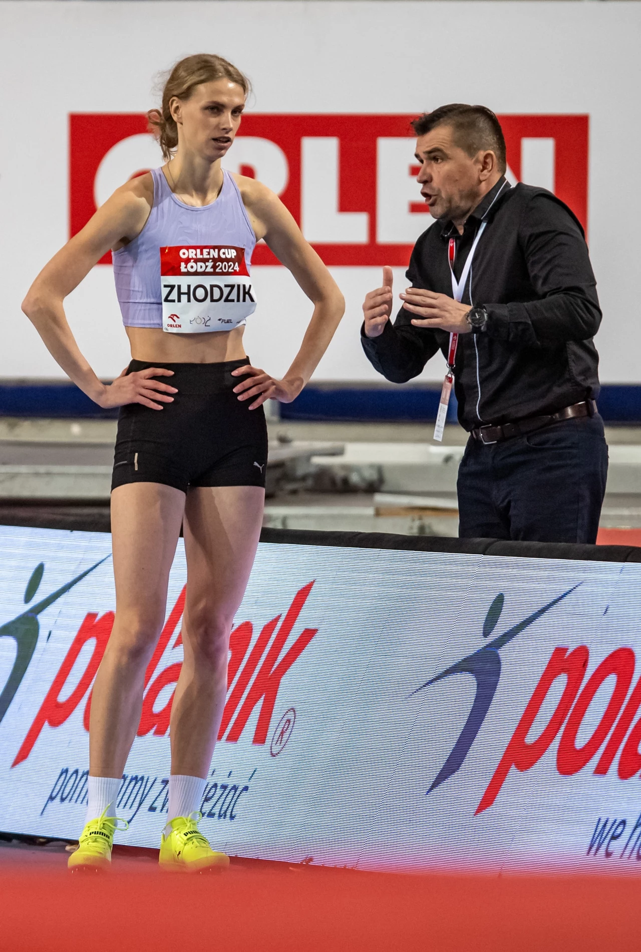 Maria Żodzik i trener Robert Nazarkiewicz Maria Żodzik i trener Robert Nazarkiewicz
