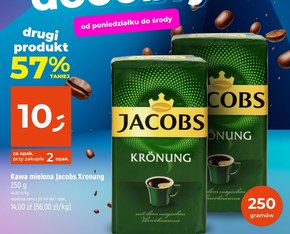 Jacobs Krönung Kawa mielona 250 g niska cena