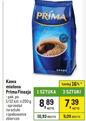 Prima Finezja Kawa mielona 250 g niska cena