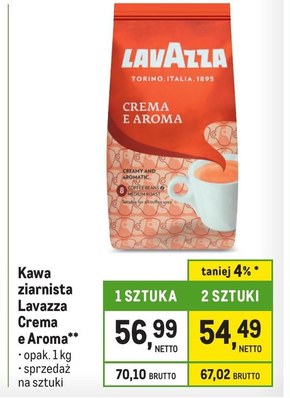 Lavazza Espresso Crema E Aroma Kawa ziarnista 1000 g niska cena