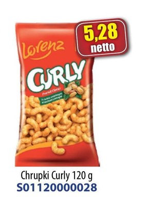 Curly Chrupki kukurydziane ze świeżo zmielonymi orzeszkami ziemnymi 120 g niska cena