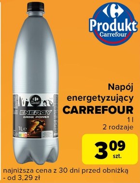Napój energetyczny Carrefour niska cena