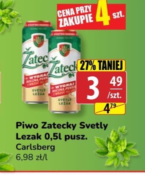 Žatecký Světlý Ležák Piwo jasne pełne 500 ml niska cena