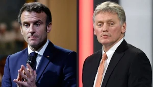 Emmanuel Macron i Dmitrij Pieskow