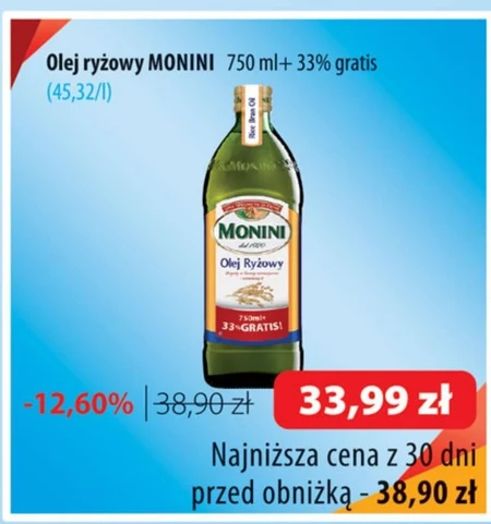 Olej ryżowy Monini