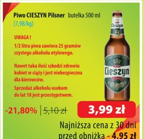 Piwo Cieszyn niska cena