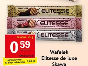 Wadowice Skawa Elitesse De Luxe Wafelek przekładany kremem wiśniowym w czekoladzie 20 g niska cena