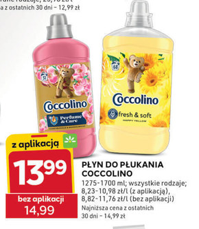Coccolino Happy Yellow Płyn do płukania tkanin koncentrat 1700 ml (68 prań) niska cena