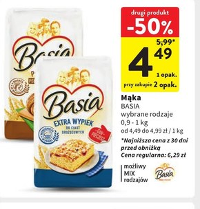 Basia Mąka Extra wypiek pszenna typ 550 1 kg niska cena