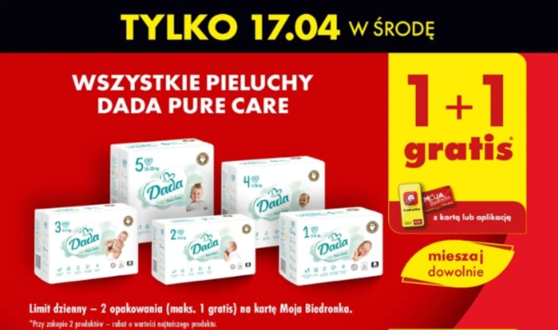 Biedronka oferuje w gratisie pieluchy!