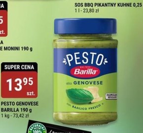 Barilla Pesto Genovese sos do makaronu z bazylią 190 g niska cena