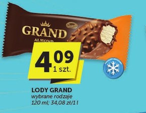 Koral Grand Lody waniliowe w mlecznej czekoladzie z migdałami 120 ml niska cena
