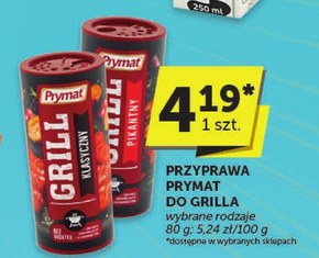 Prymat Przyprawa grill klasyczny 80 g niska cena