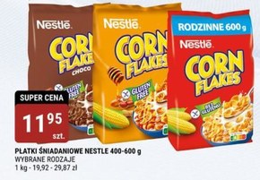 Nestlé Corn Flakes Chrupiące płatki kukurydziane z witaminami 600 g niska cena