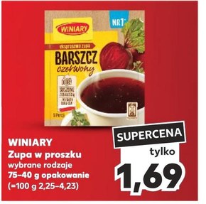 Winiary ekspresowa zupa Barszcz czerwony 60 g niska cena