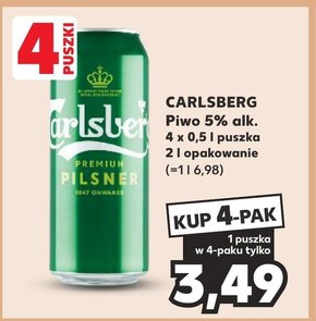 Carlsberg Premium Pilsner Piwo jasne 500 ml niska cena