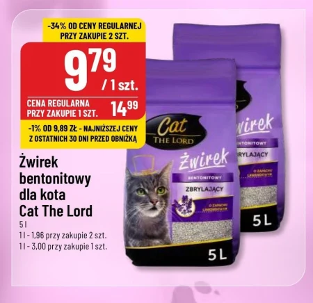 Żwirek bentonitowy Cat the Lord