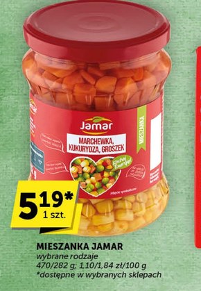 Jamar Mieszanka warzywna marchewka kukurydza groszek 470 g niska cena