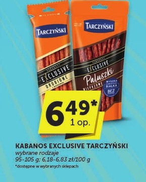 Tarczyński Kabanosy Exclusive drobiowe z wieprzowiną 105 g niska cena